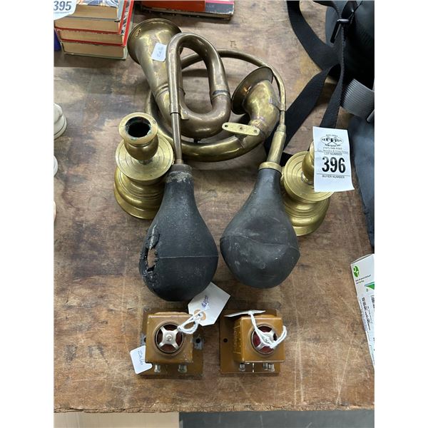 Brass Horns, Candlesticks, Train Transformers