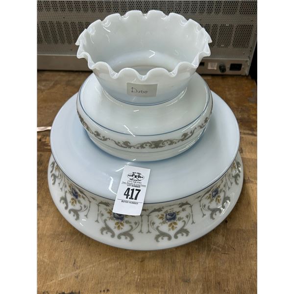 Vintage Glass 3 Tier Style Lamp Shade