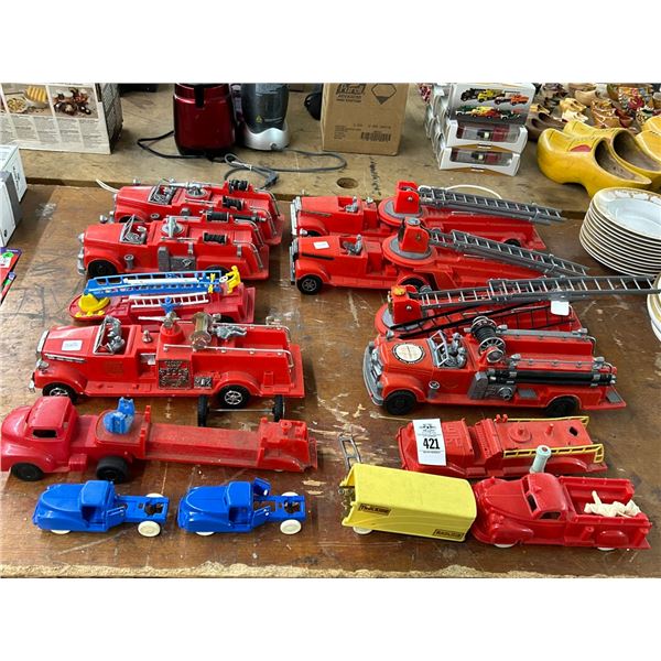 Vintage Toy Fire Trucks - 10+
