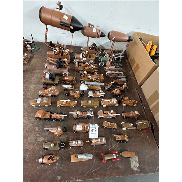 Vintage, Military Die Cast Cars/Boats/Motorcycles