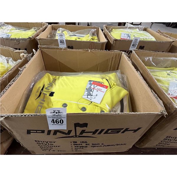 15-Pin High New Men's Polo Golf Shirt - Yellow - 15 X $