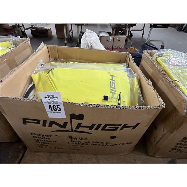 15-Pin High New Men's Polo Golf Shirt - Yellow - 15 X $