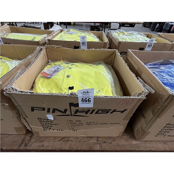 14-Pin High New Men's Polo Golf Shirt - Yellow - 14 X $