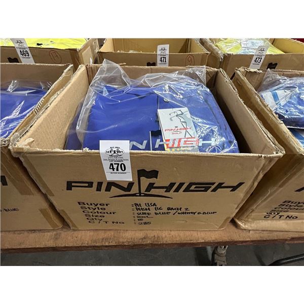 15-Pin High New Men's Polo Golf Shirt - Blue - 15 X $