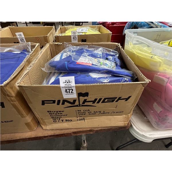 15-Pin High New Men's Polo Golf Shirt - Blue - 15 X $