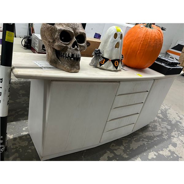 Bone Italian Rounded Contempjorary Server