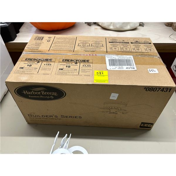 Harbor Breeze 42"  White LED Ceiling Fan In Box