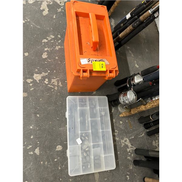 Fishing Poles Weights, Gun Ammo w/Carrier