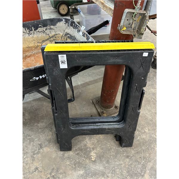 Plastic Sawhorses - Pair