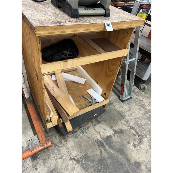Small Mica Top Cabinet w/Dolly