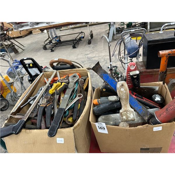 Boxes 2 Loaded w/Hand Tools/Masonry Tools