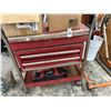 Image 1 : Red Tool Cart w/Husky Tool Bag