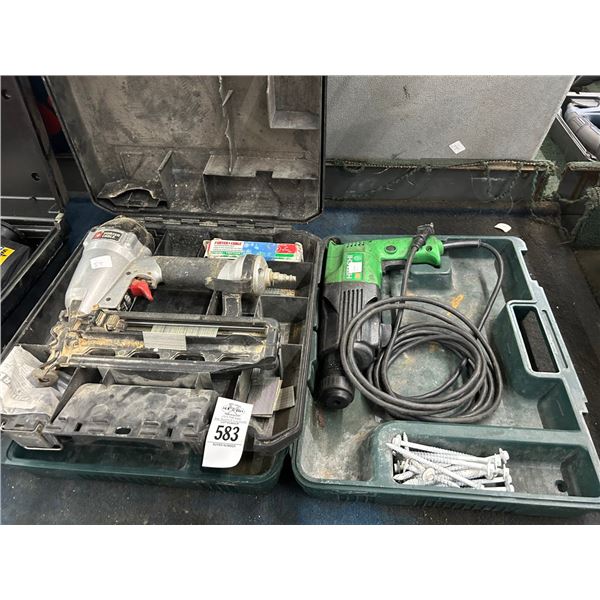 PC Air Brad Nailer, Hitachi Rotary Hammer