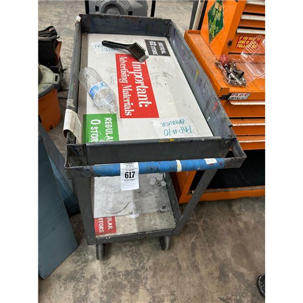 Gray Metal Shop Cart