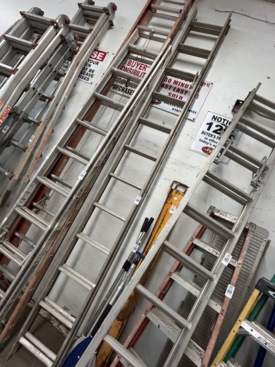Ladder Misusing Werner Alum. Approx. 24