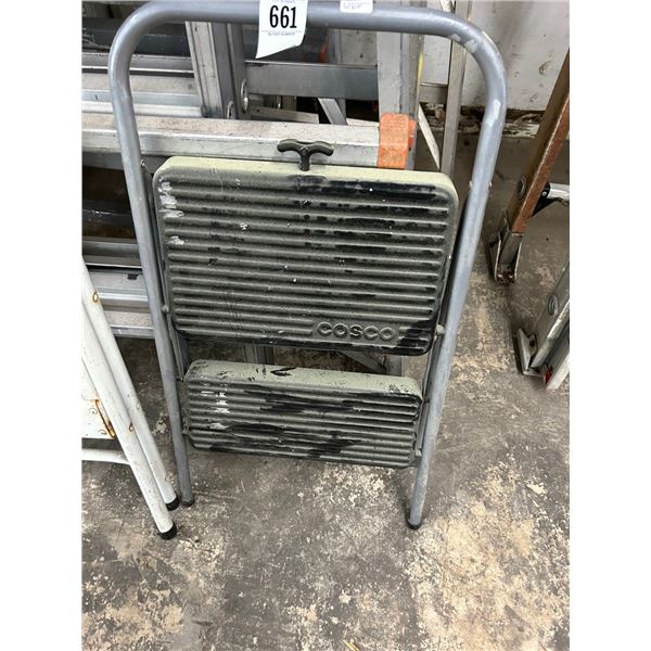 Small Gray 2 Step Stool