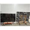 Image 1 : Granite Slabs Black/Swirl - 2 Carts Not Included