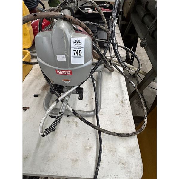 Krause and Becker Airless Pint Sprayer