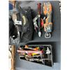 Image 1 : Toolbox, Bag w/Asst. Hand Tools, Cordless Jig Saw