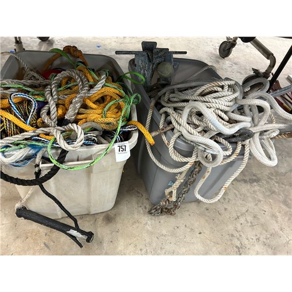 Bins 2 w/Anchors and Rope