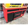 Image 1 : Milwaukee Oak Top Rolling 12 Compartment Tool Cart Electrified