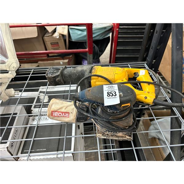 Dewalt Sawzall, Ryobi Palm Sander