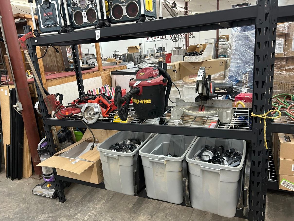 Black HD 3 Shelf Storage Rack w/Waterfall Decking - Bay Area Auction ...