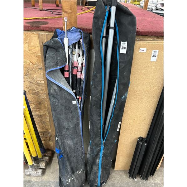 Tool Ext. Poles, Easy Up Poles w/Carry Bag