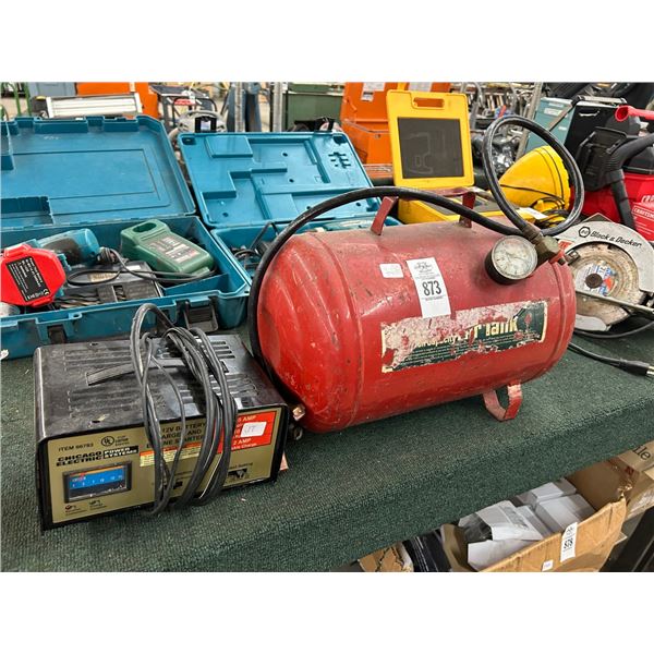 Small Battery Charger, Air Tank