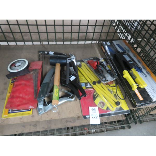Hand Riveter, Mallet, Scale, Measuring Tools
