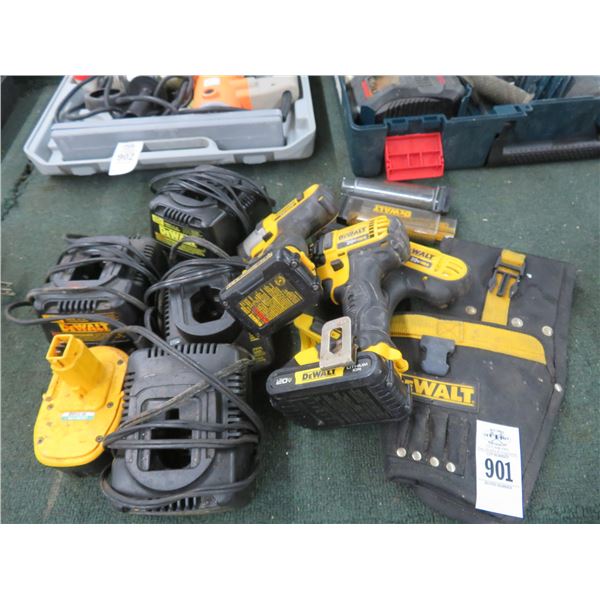 Dewalt Cordless Drills w/Battery/Charger/Accessories