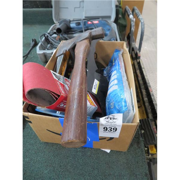 Hatchet, Tool Batteries, Asst. Tools