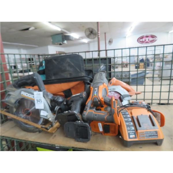 Ridgid Cordless Tools w/Battery/Charger/Toolbag