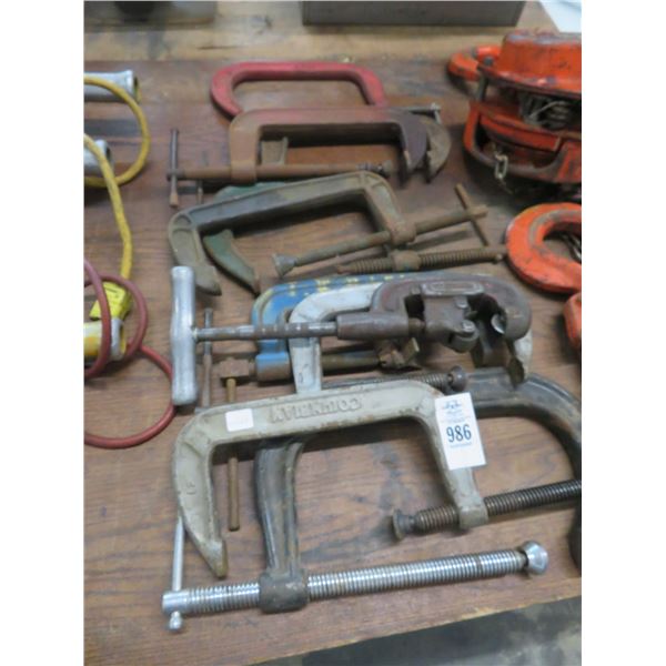 Large C Clamps, Ridgid Pipe Cutter