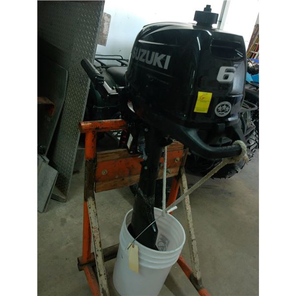 2023 Suzuki 6 HP  4 Str  Long Shaft Tiller O/B Motor w/Built in Fuel Tank
