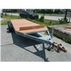 Image 1 : T/A 16' Flatbed Trailer w/Trek Planks - No Title Required