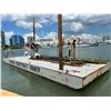 Image 3 : Heavy  15'  X  40'  Crane Barge w/Twin Suzuki 350's & Altec Telescoping