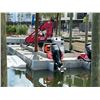 Image 3 : Alum Approx.  12'  X  25'  Knuckle Crane Barge w/Twin Suzuki 150's