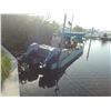 Image 1 : Alum.  8'  X  20'  Knuckle Crane Barge w/Twin Yamaha 200's