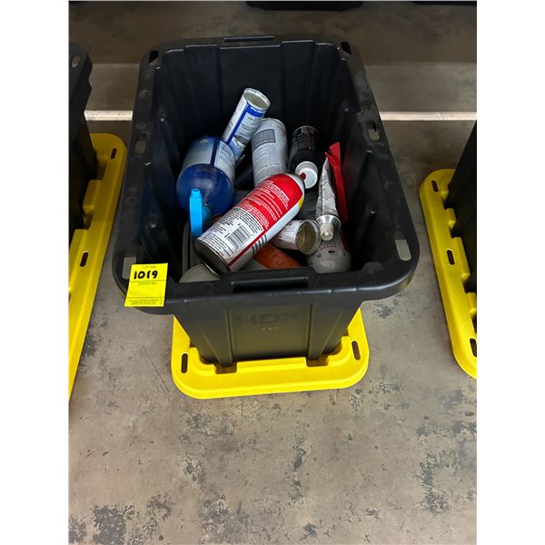 Lidded Tote w/Marine Aerosols, Lubricants