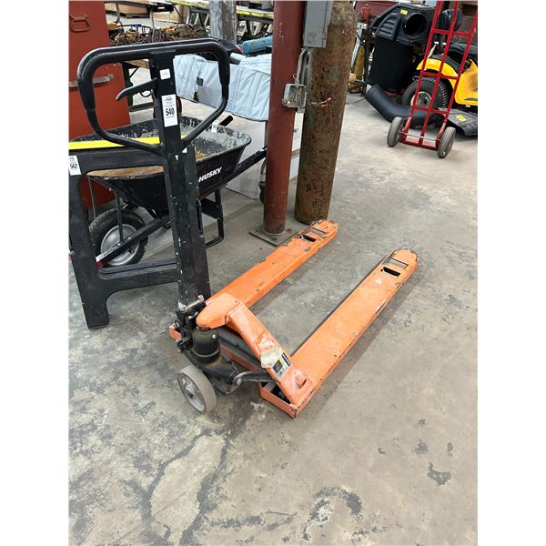 Orange Pallet Jack