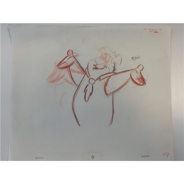 The Flintstones original hand drawn artwork for cartoon
