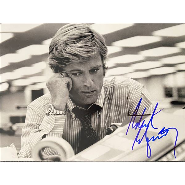 All the President's Men Robert Redford signed movie photo