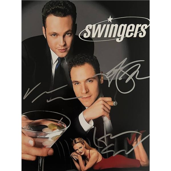 Swingers cast signed movie photo