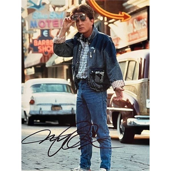 Back To The Future Michael J. Fox signed photo