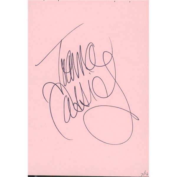 Who Framed Roger Rabbit Joanna Cassidy original signature