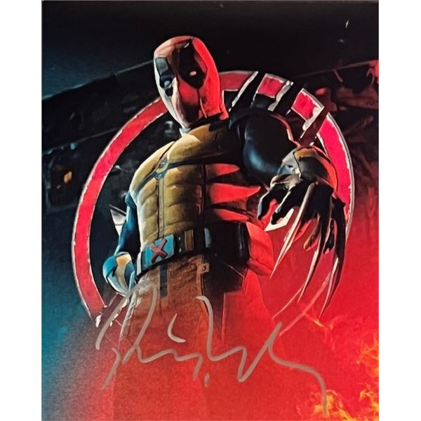 Deadpool Ryan Reynolds signed photo