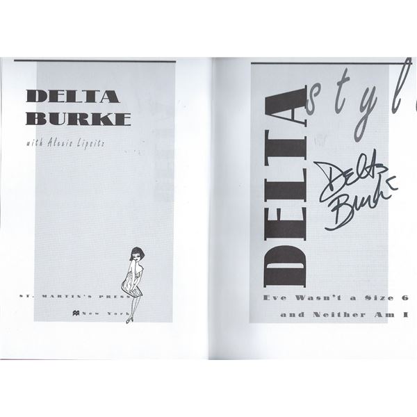 Delta Burke signed book