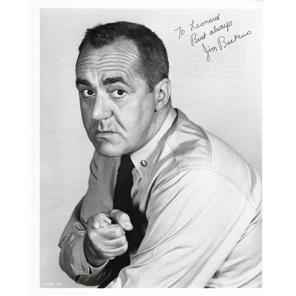 Gilligan's Island Thurston Howell Jim Backus signed photo