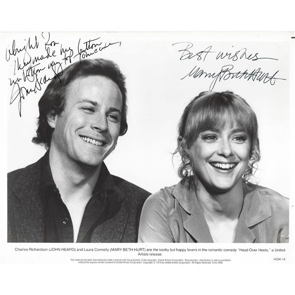 Head Over Heels John Heard and _x000d_ Mary Beth Hurt signed movie photo